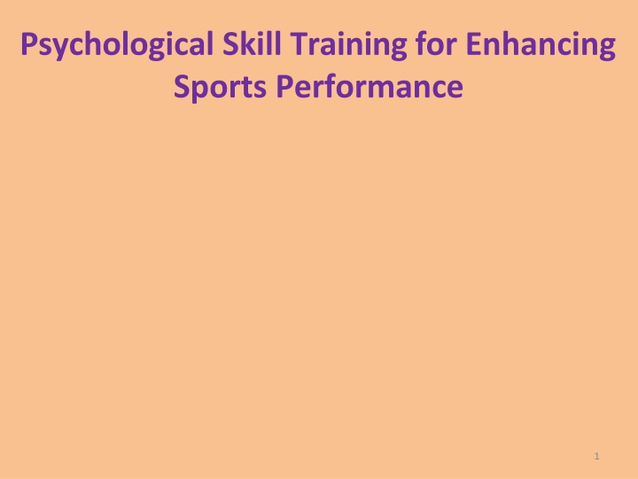 psychological skill training for enhancing sports