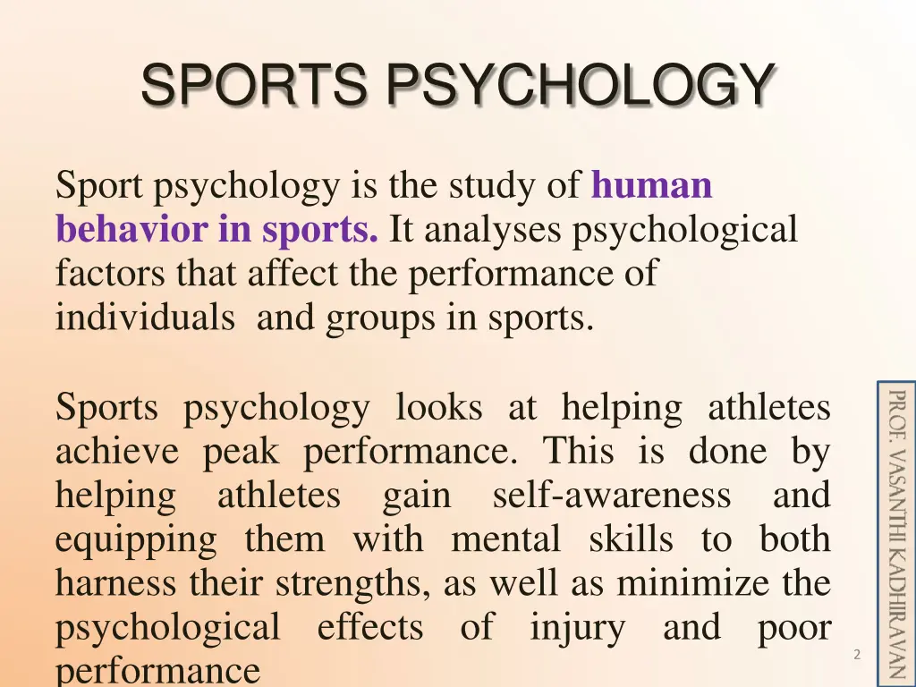 sports psychology