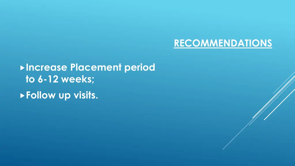 recommendations