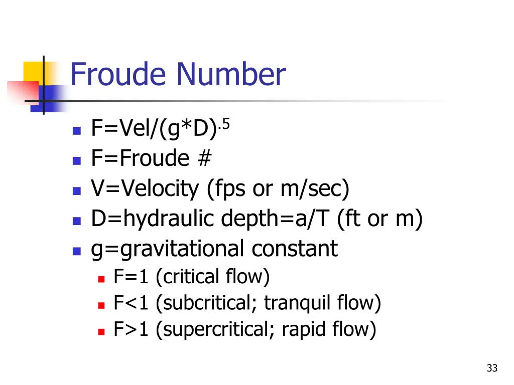 froude number