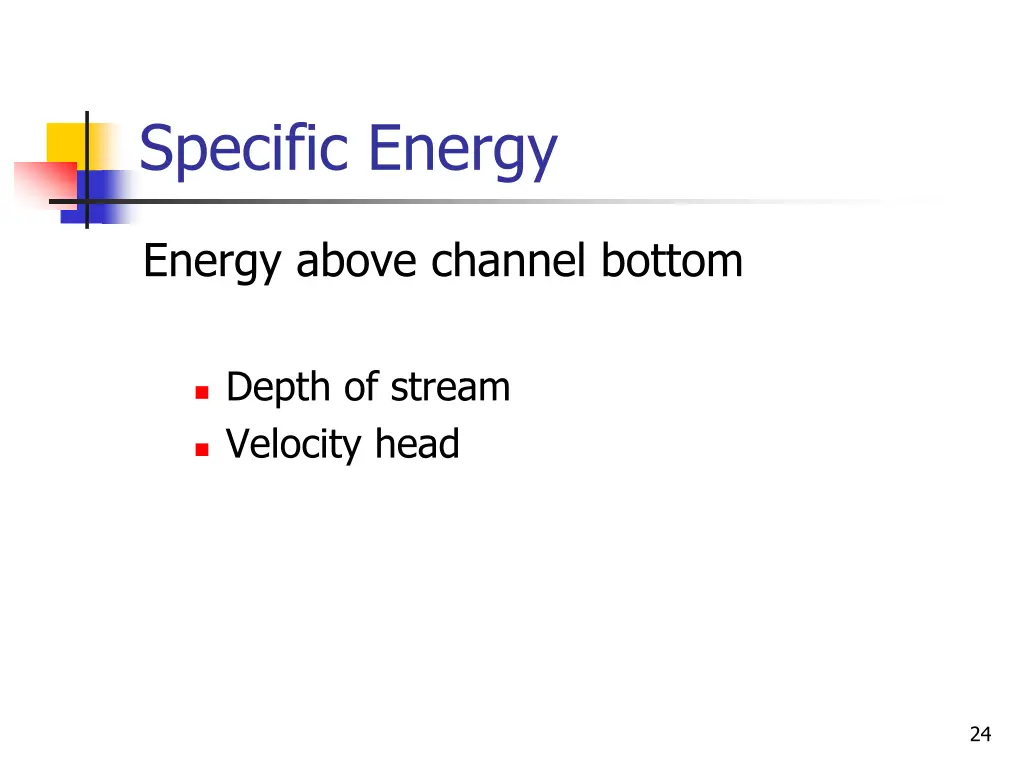 specific energy