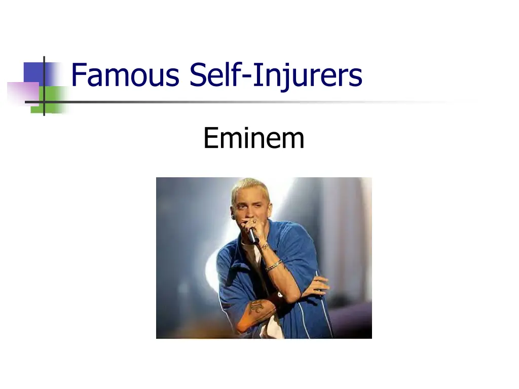 famous self injurers 5