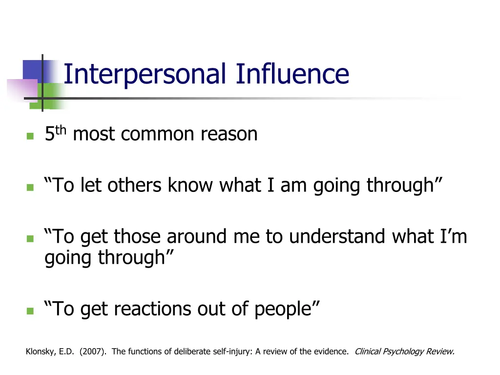 interpersonal influence