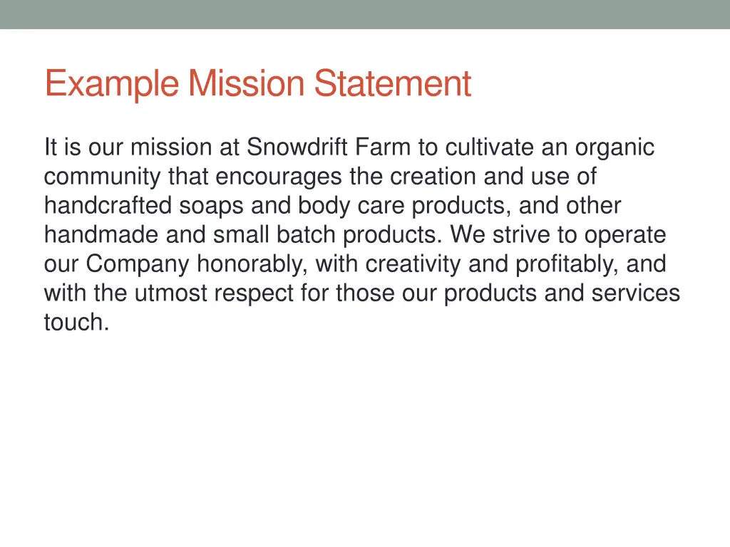 example mission statement 2