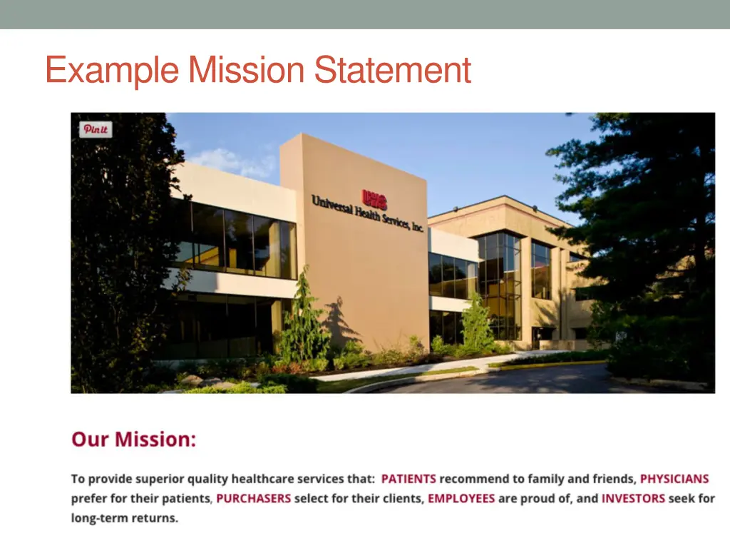 example mission statement 5