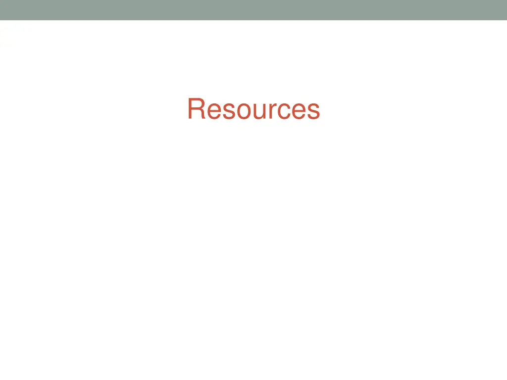 resources