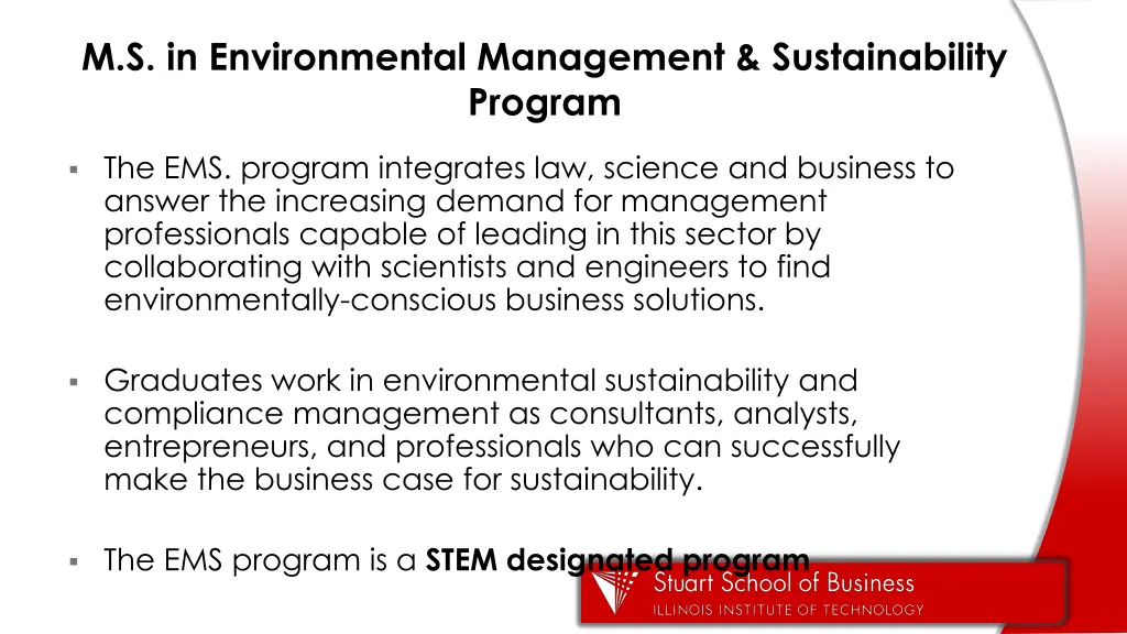 m s in environmental management sustainability