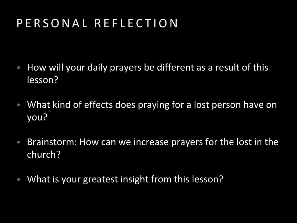 personal reflection