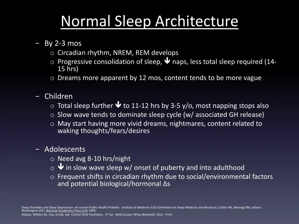 normal sleep architecture 2