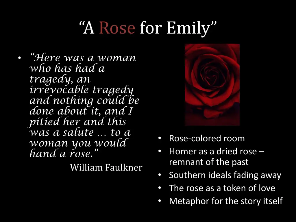 a rose for emily