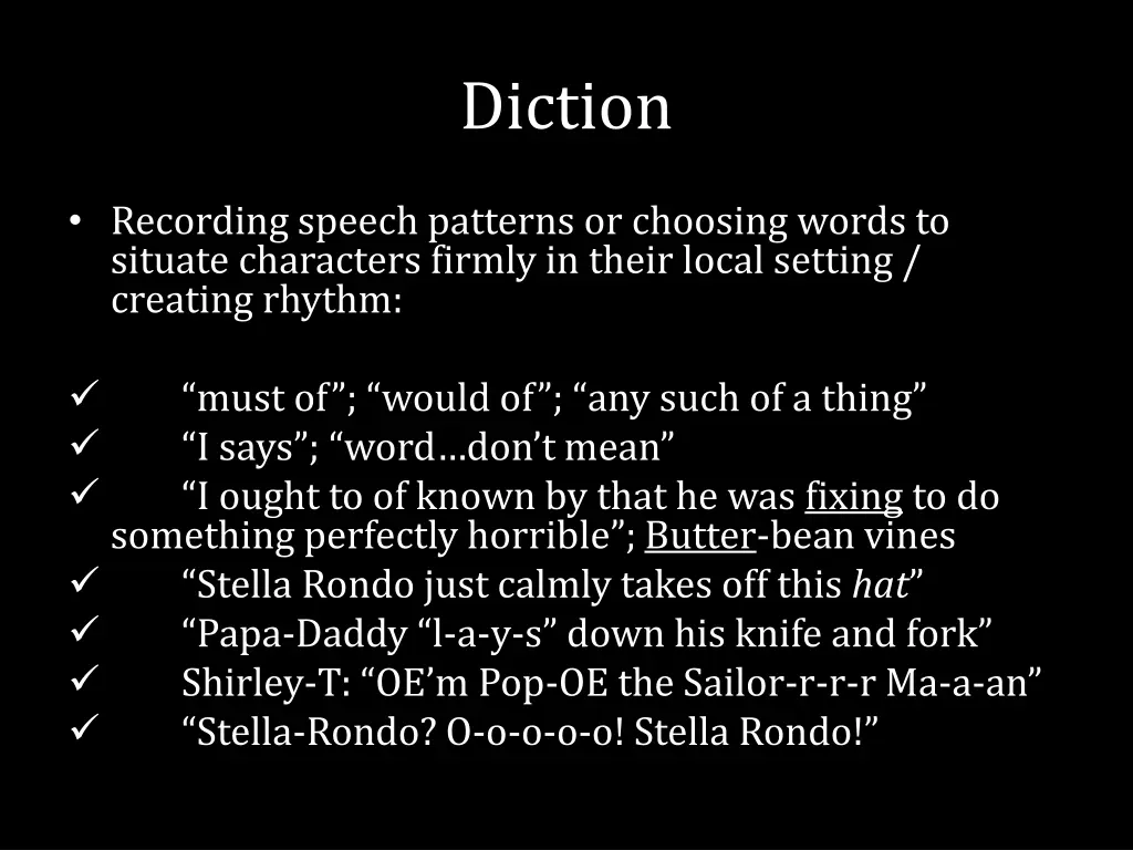 diction