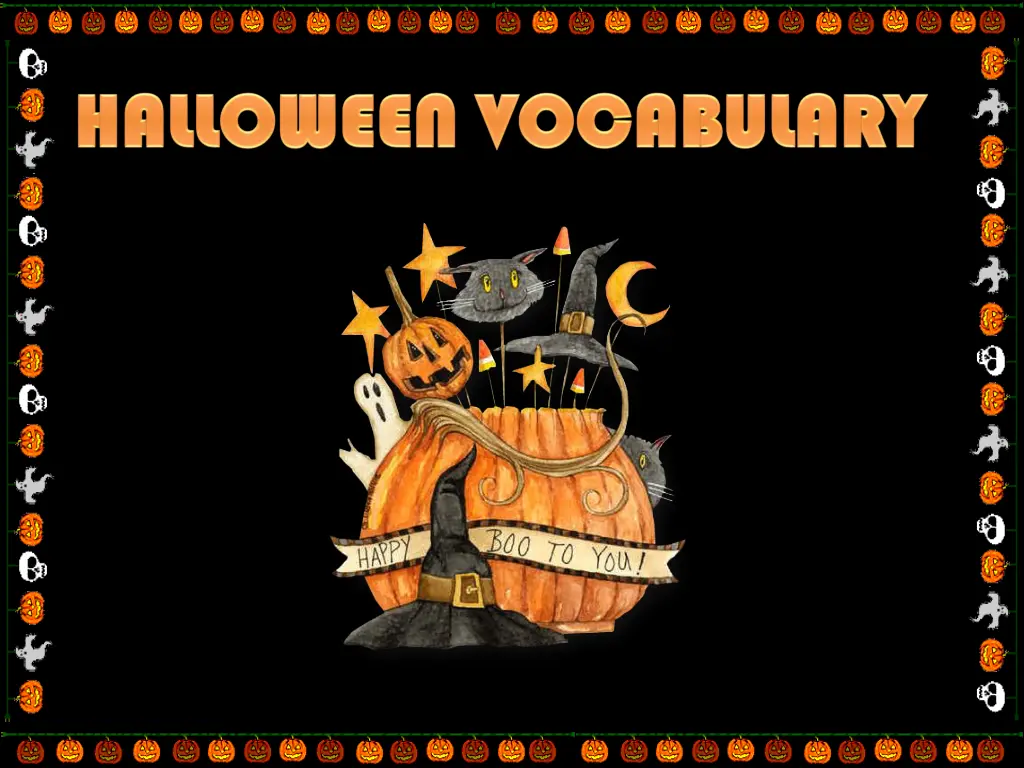 halloween vocabulary