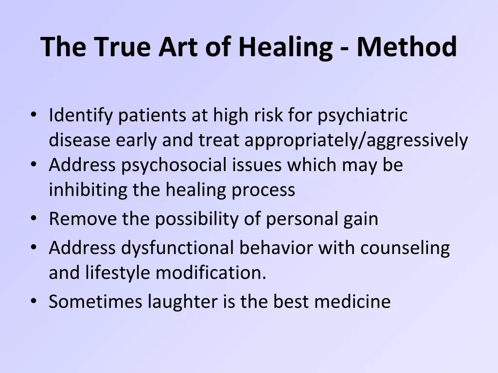 the true art of healing method 1