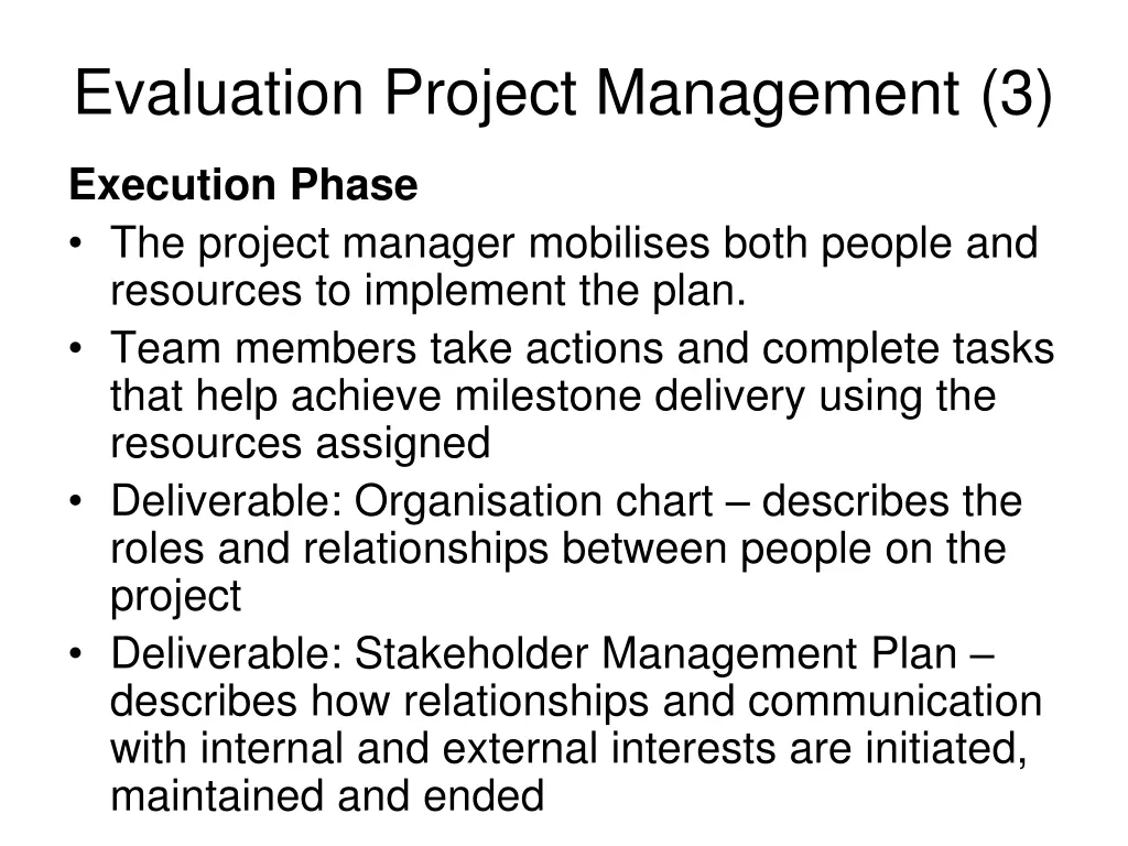 evaluation project management 3