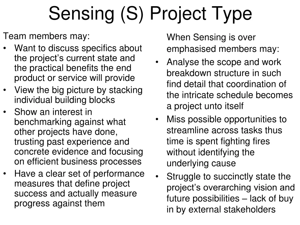 sensing s project type