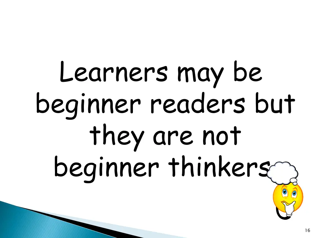 learners may be beginner readers but they