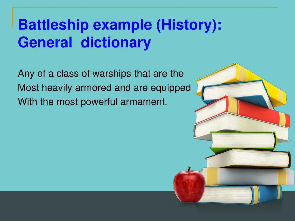 battleship example history general dictionary