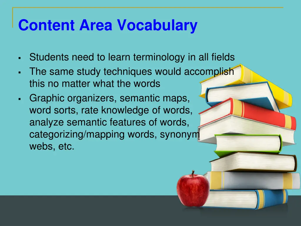 content area vocabulary