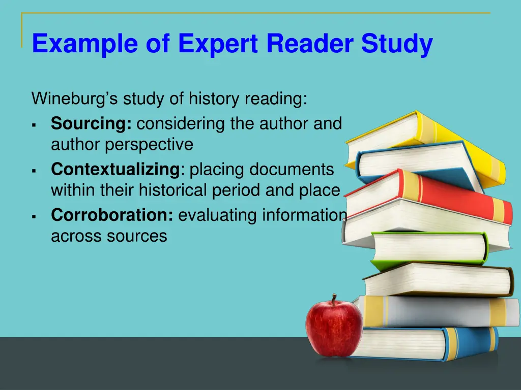 example of expert reader study