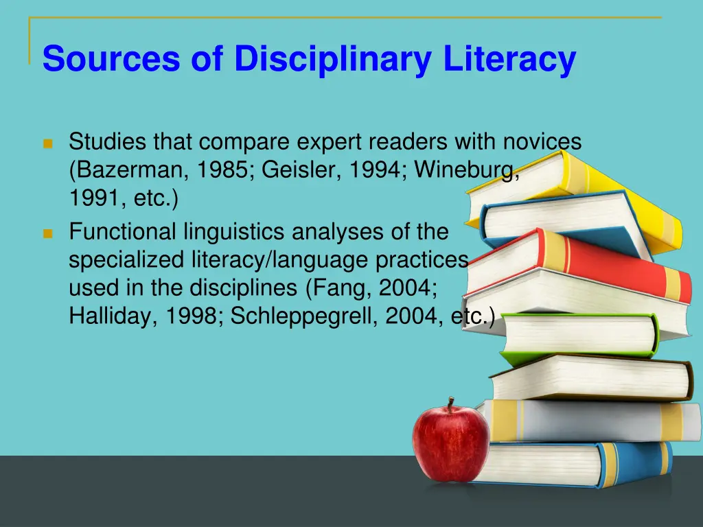 sources of disciplinary literacy