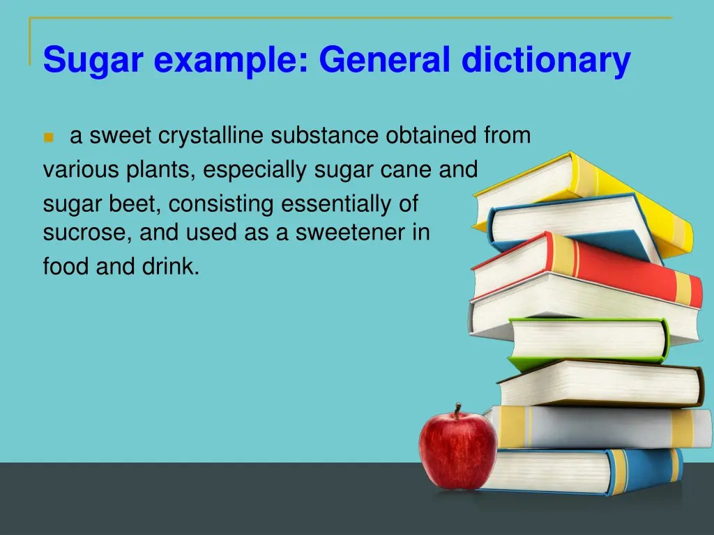 sugar example general dictionary