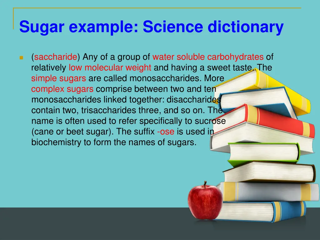 sugar example science dictionary 1