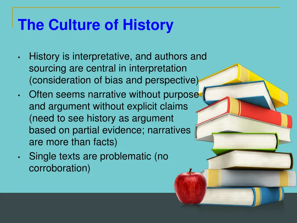 the culture of history