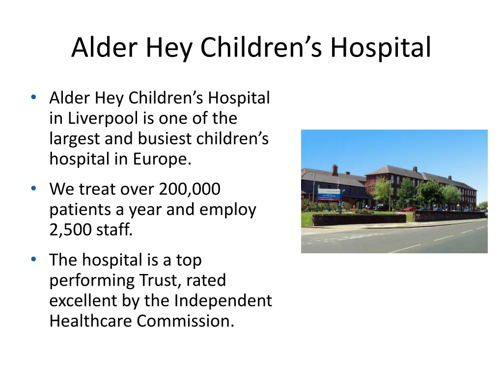 alder hey children s hospital