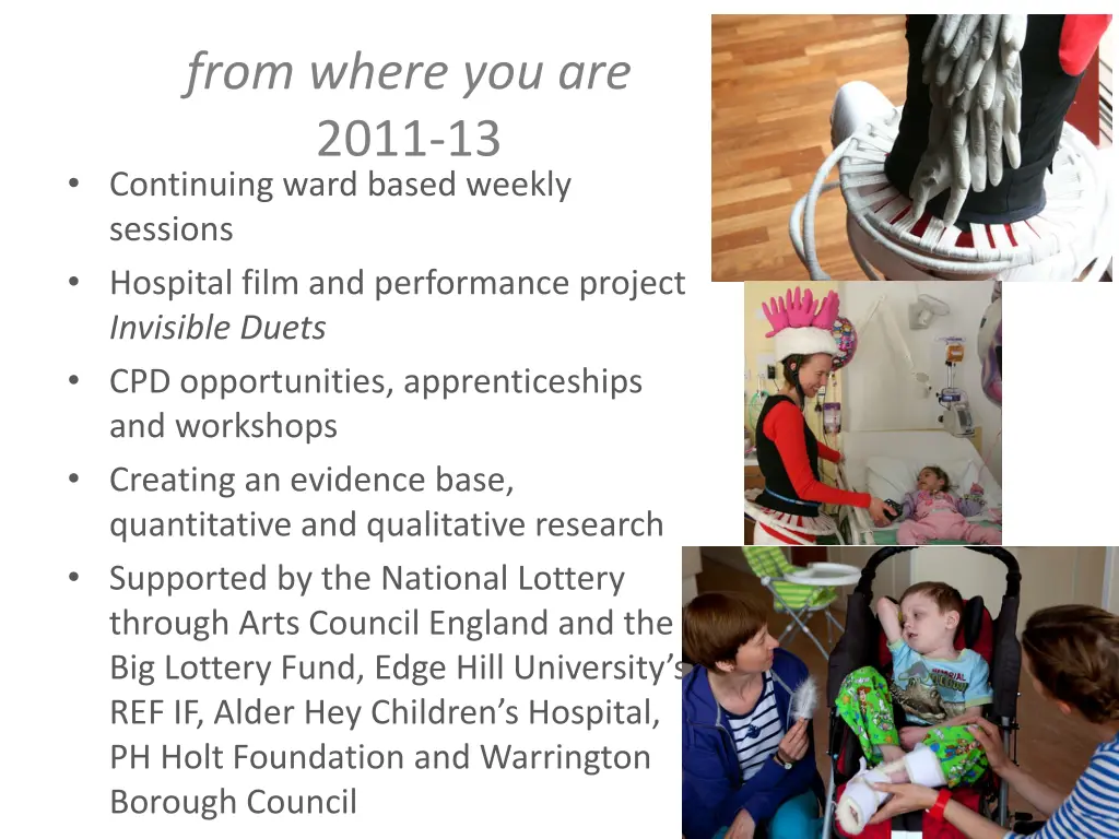 from where you are 2011 13 continuing ward based