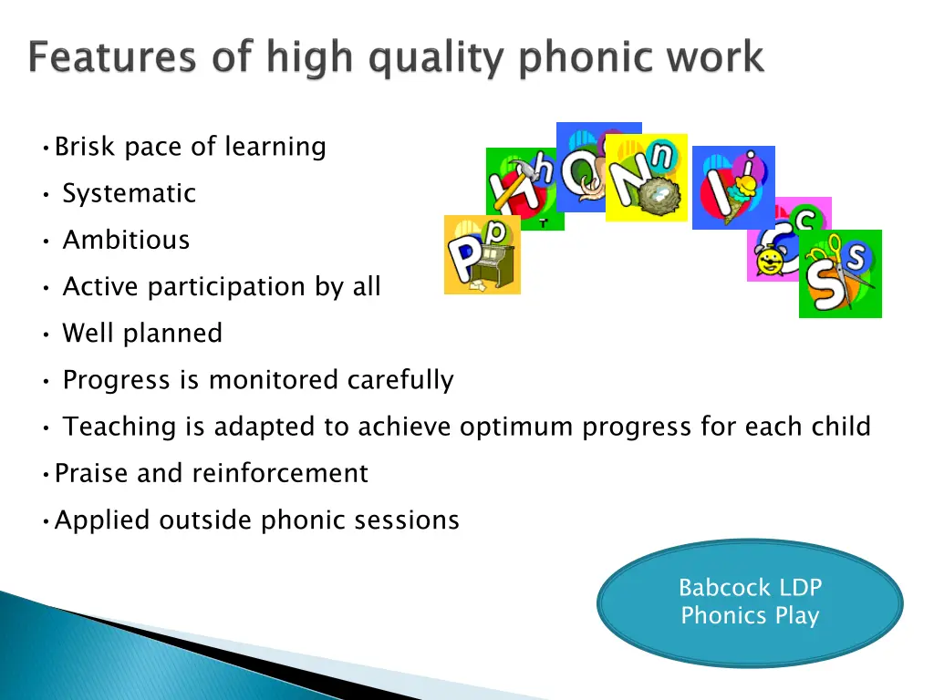 brisk pace of learning systematic ambitious