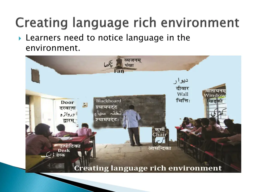 learners need to notice language