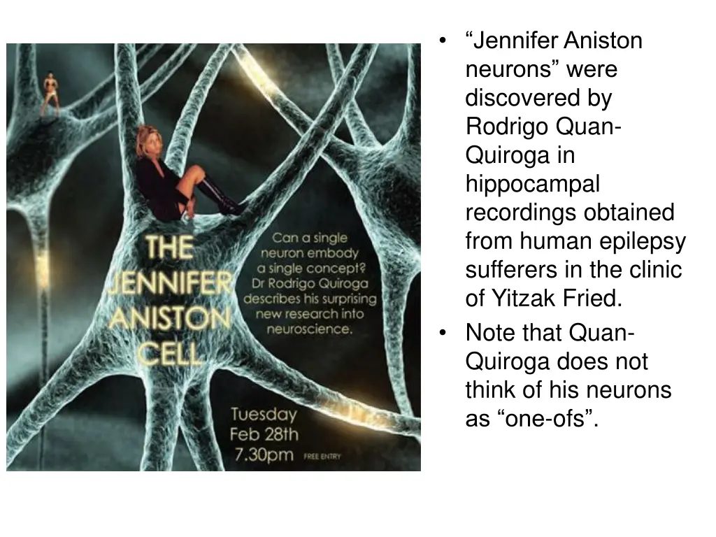 jennifer aniston neurons were discovered