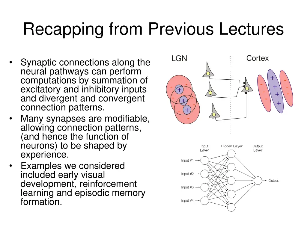 recapping from previous lectures 1