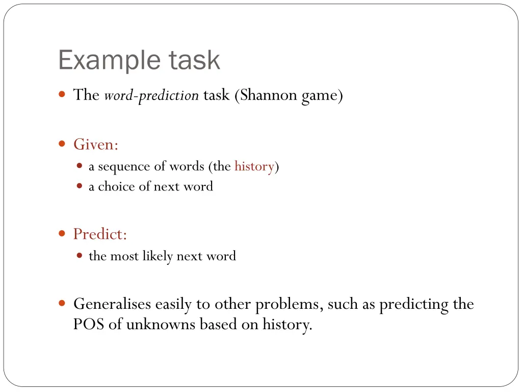 example task