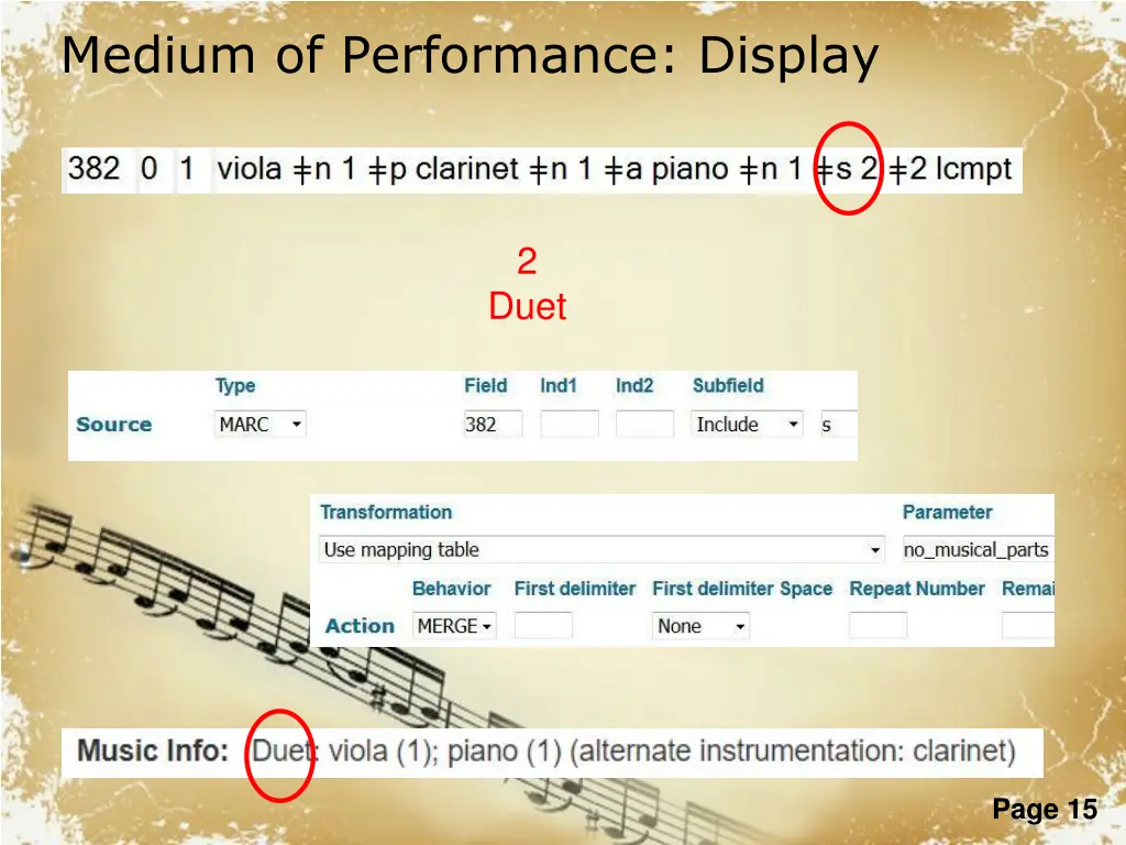 medium of performance display 1