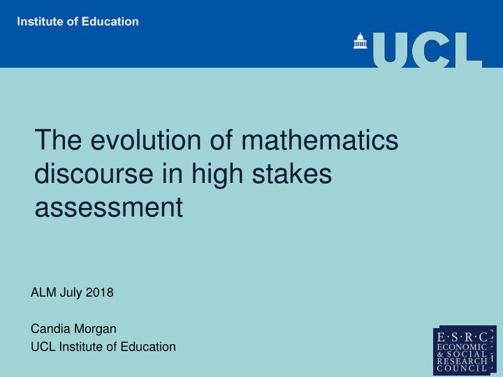 the evolution of mathematics discourse in high