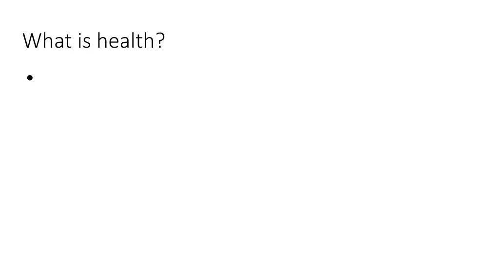 what is health