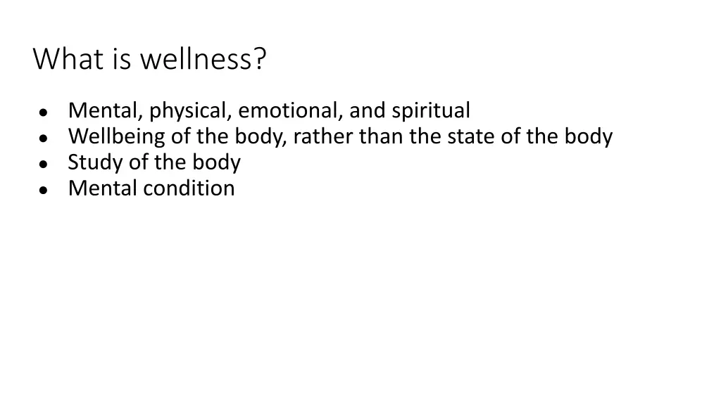 what is wellness 2