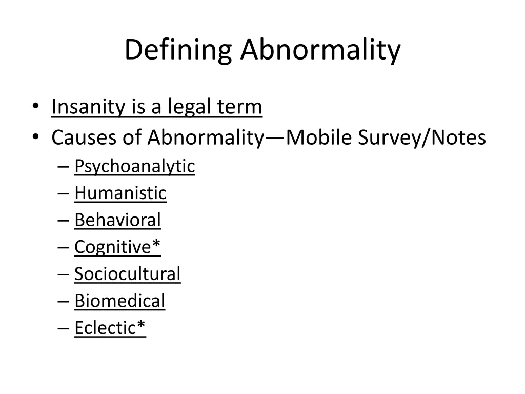 defining abnormality 1