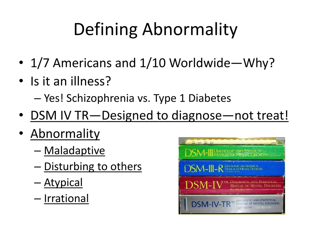 defining abnormality