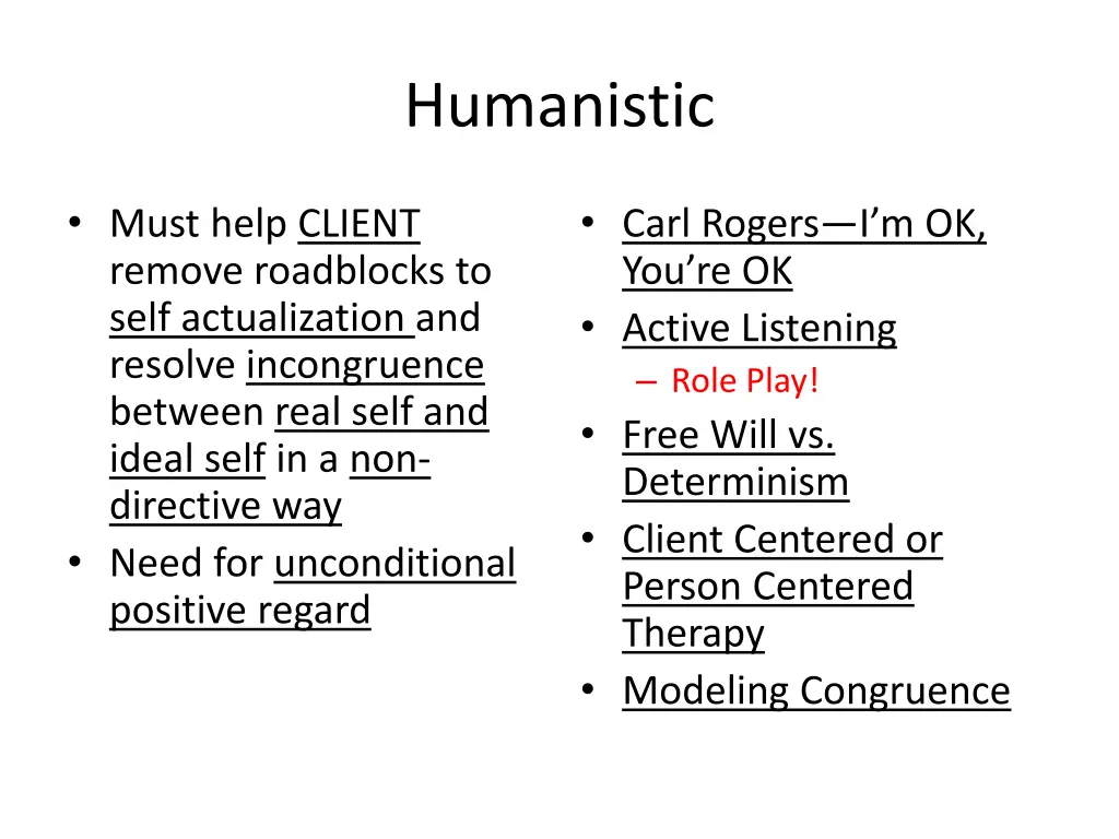 humanistic 1