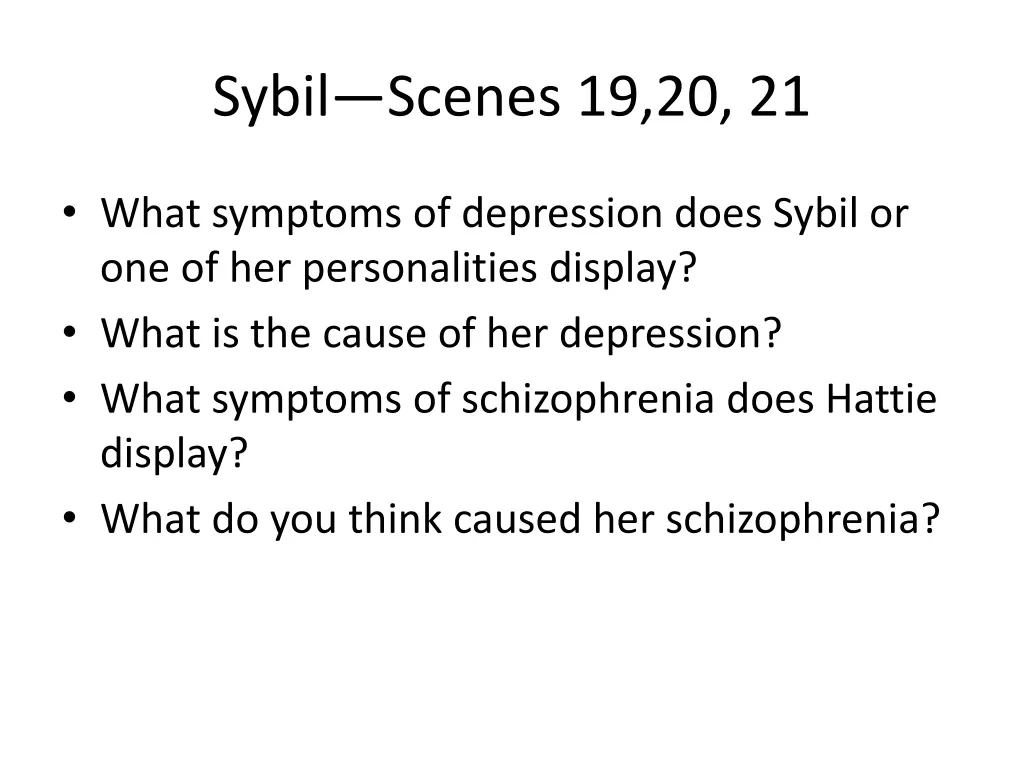 sybil scenes 19 20 21