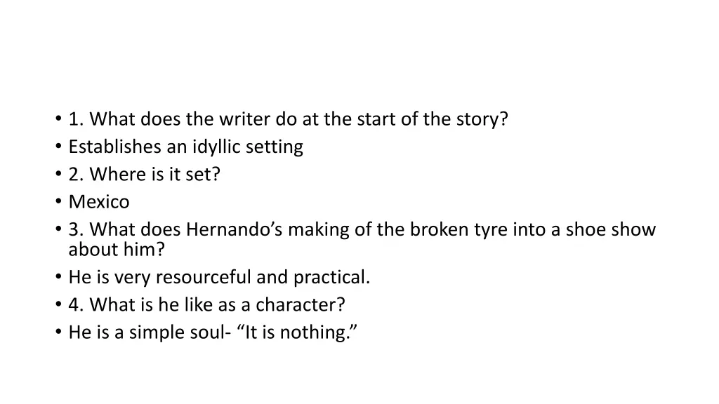 1 what does the writer do at the start