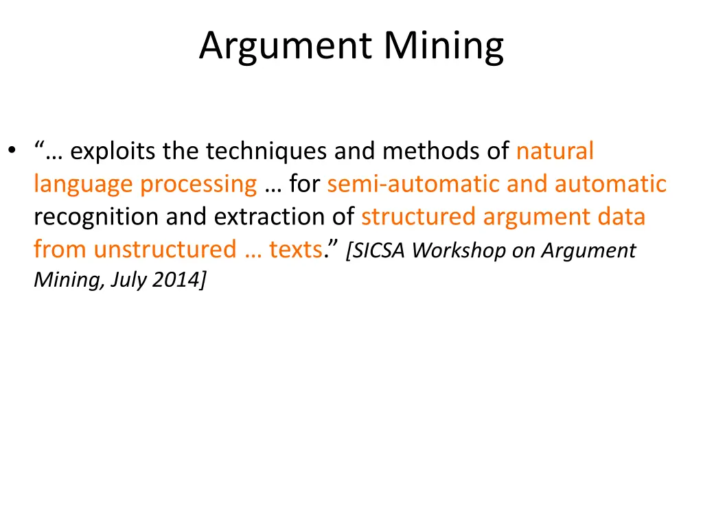 argument mining