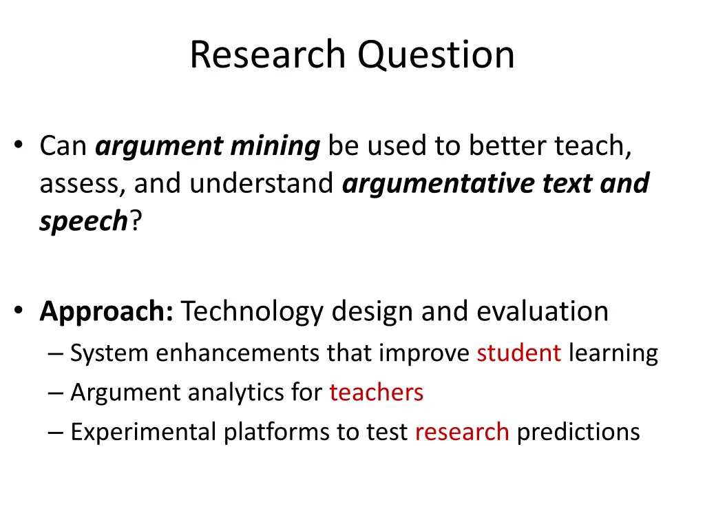 research question