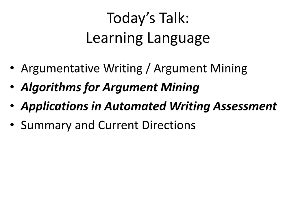 today s talk learning language 1