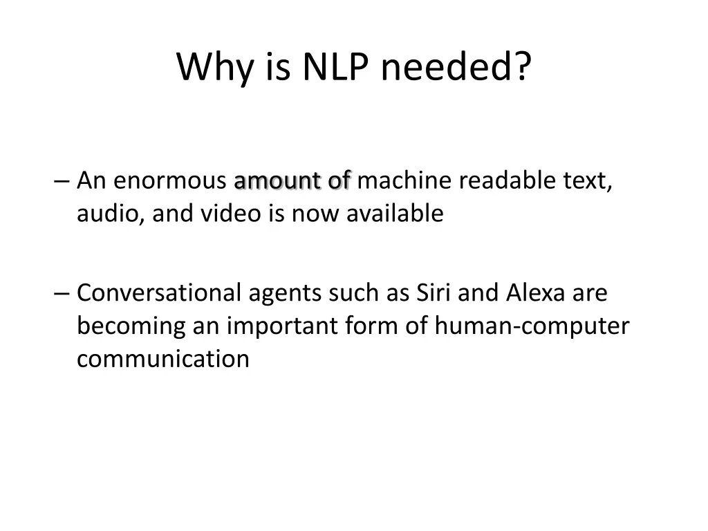 why is nlp needed