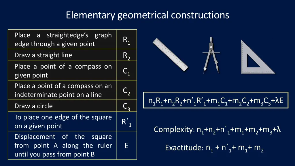 elementary geometrical constructions