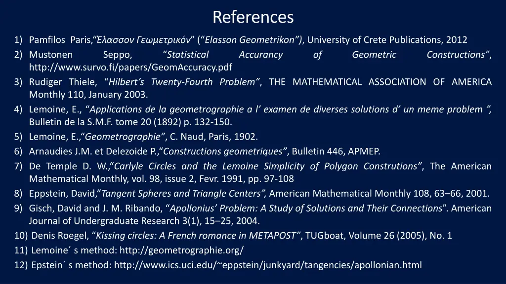 references