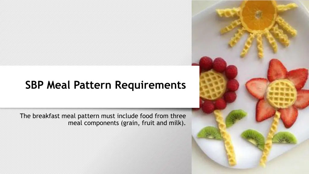 sbp meal pattern requirements